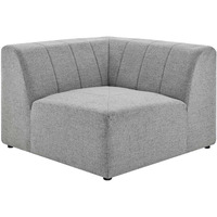 Bartlett Upholstered Fabric Corner Chair Light Gray
