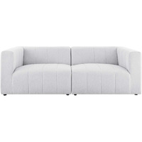 Bartlett Upholstered Fabric 2-Piece Loveseat Ivory
