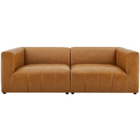 Bartlett Vegan Leather 2-Piece Loveseat Tan