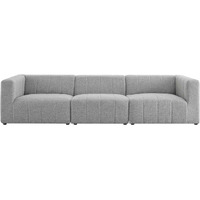Bartlett Upholstered Fabric 3-Piece Sofa Light Gray