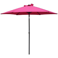 St. Kitts Aluminum Tilt and Crank 8-foot Outdoor Umbrella - Bery Berry