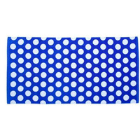 Carmel Towel Company Polka Dot Velour Beach Towel - Royal, One Size