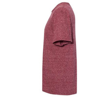 JERZEES Snow Heather Jersey Crew T-Shirt - Maroon, S