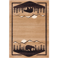 United Weavers Cottage Treetops Beige Area Rug 2'7" x 4'2"