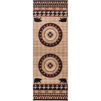 United Weavers Cottage Haven Beige Runner Rug 2'7" x 7'4"