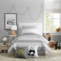 LAVELLE GREY FQ QUILT SET-3PC