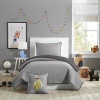 COTY GREY FQ QUILT SET-3PC