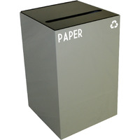 24GC02-SL-VV Ergode Recycling Containers - Compact, Space Efficient, Durable Steel, Customizable Sizes, Colors, Lid Options