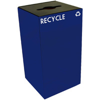 28GC04-BL-VV Ergode Recycling Containers - Compact, Space Efficient, Durable Steel, Customizable Sizes, Colors, Lid Options