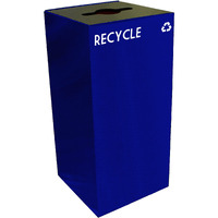 32GC04-BL-VV Ergode Recycling Containers - Compact, Customizable, Durable Steel Construction, 4 Sizes, 4 Colors, 4 Lid Options