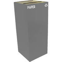 36GC02-SL-VV Ergode Recycling Containers - Compact, Space Efficient, Customizable Sizes, Colors, and Lid Options, Durable Steel Construction