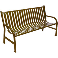 M5-BCH-BN-VV Ergode Oakley Bench - Durable Seating Solution for Parks, Streets, and More