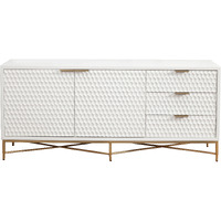 White Pearl TV Console
