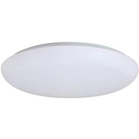 14" LED shallow cloud fixture. Smooth white diffuser with twist and lock on installation. Dimmable.  Damp location