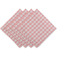 Pink & White Gingham Napkin Set/4