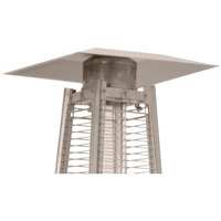 AZ Patio Heaters Glass Tube Patio Heater in Hammered Bronze