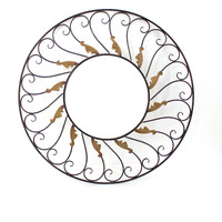 Vintage Decorative Metal Wall Mirror