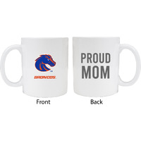 Boise State Broncos Proud Mom White Ceramic Coffee Mug