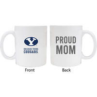 Brigham Young Cougars Proud Mom White Ceramic Coffee Mug
