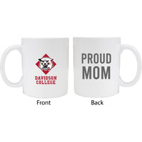 Davidson College Proud Mom White Ceramic Coffee Mug