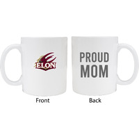 Elon University Proud Mom White Ceramic Coffee Mug