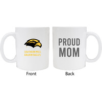Southern Mississippi Golden Eagles Proud Mom White Ceramic Coffee Mug