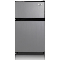 3.1 cu.ft. Double Door Refrigerator with Energy Star - Stainless Steel