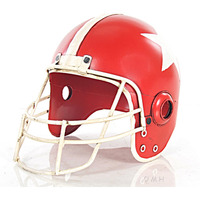 Red Football Helmet Model