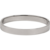 Stainless Steel 1/4" Plain Hidden Clasp Bracelet