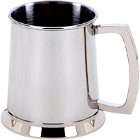 Bright Tankard, Stainless Steel, 20 Oz Cap 4.5"