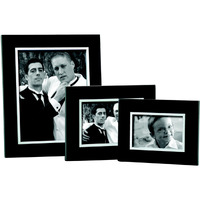 "Ebony" Frame Holds 5" X 7" Photo with Silver
