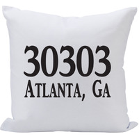 Pillow 16X16 Zip Code (Location)