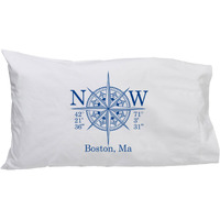 Pillow Case Long/Lat (Location)