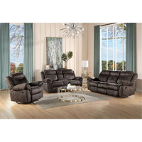 55020 Sofa w/USB Dock & Console(Motion) - 2-Tone Chocolate Velvet