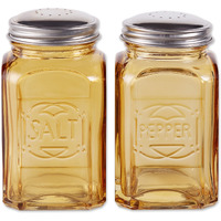 RSVP Retro Glass S&P Set - Amber