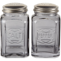 RSVP Retro Glass S&P Set - Gray