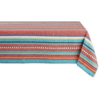 DII Verano Stripe Tablecloth 52x52