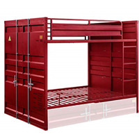 Full/Full Bunk Bed Red