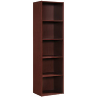 Hodedah 5-Shelf Bookcase in Mahogany