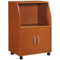 Hodedah Kitchen Cart in Cherry