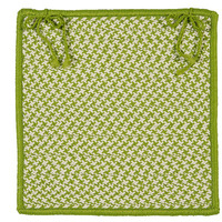OT69A015X015SX Outdoor Houndstooth Tweed - Lime Chair Pad (single) Chair Pad, 100% Polypropylene - Chair Pad.