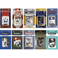NHL Buffalo Sabres 10 Different Licensed Trading Card Team Sets