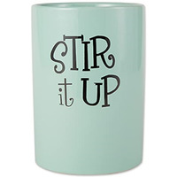 DII Aqua Stir It Up Ceramic Utensil Holder