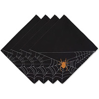 DII Spooky Spiderweb Embellished Napkin (Set of 4)