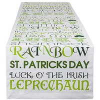 DII St Patricks Day Print Table Runner 14x108"