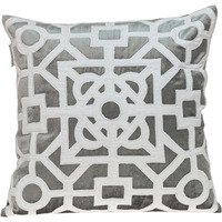 Parkland Collection Hazel Transitional Gray Throw Pillow
