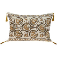 Parkland Collection Venus Transitional Beige Throw Pillow