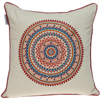 Parkland Collection Glibo Transitional Beige Throw Pillow