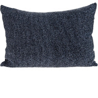 Parkland Collection Aster Transitional Metalic Blue Throw Pillow