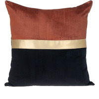 Parkland Collection Myra Transitional Black Throw Pillow